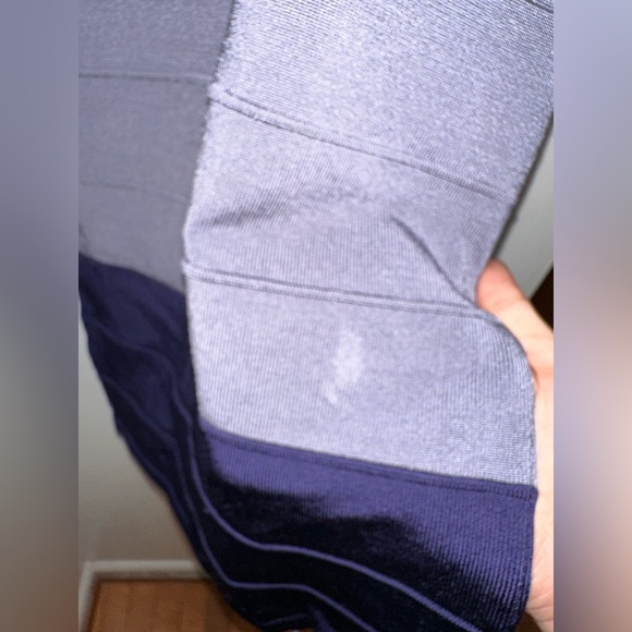 Bebe Blue Ombre Striped Color Block Dress - Picture 2 of 7